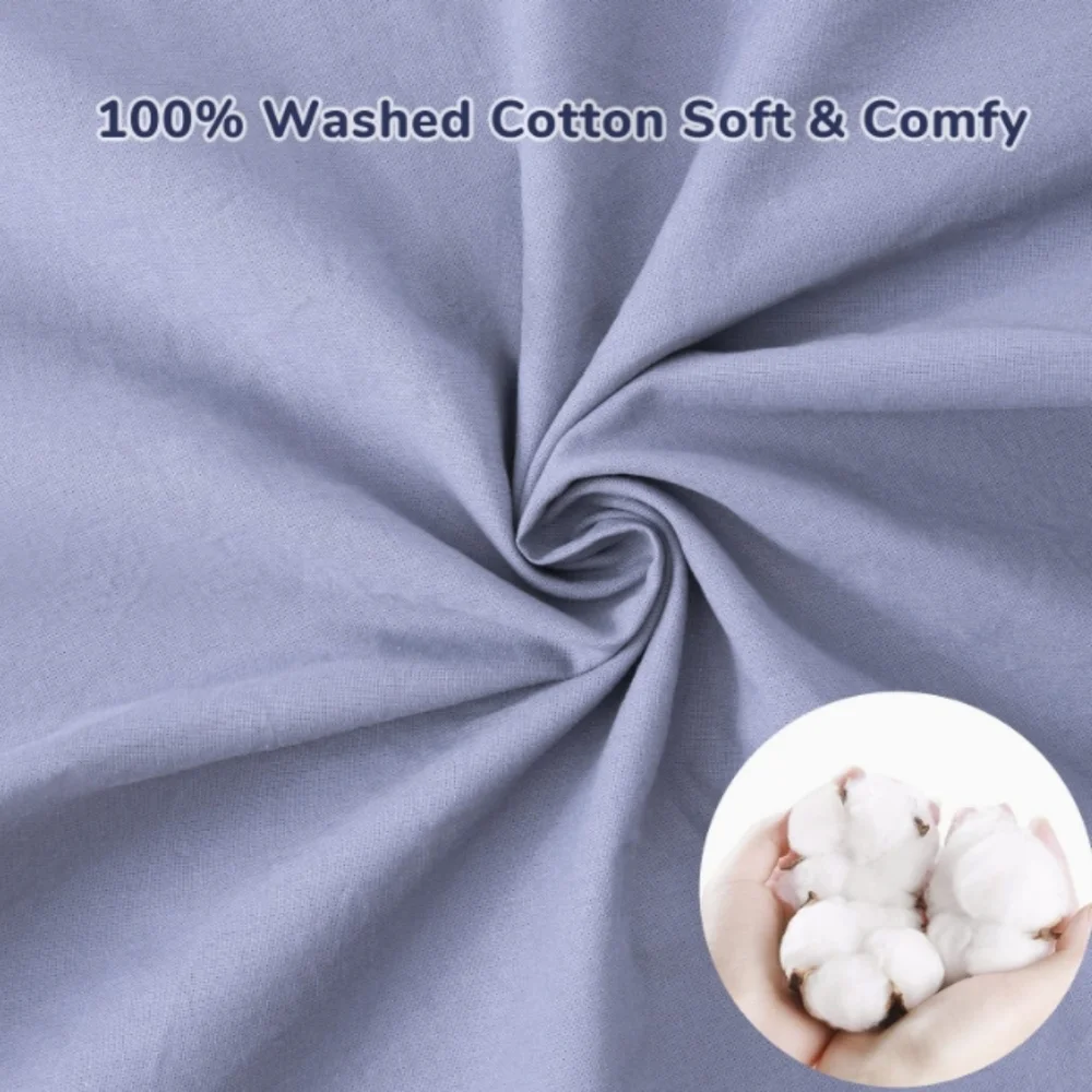 BedStory Queen Duvet Cover Set 3pc 100% Cotton NWT